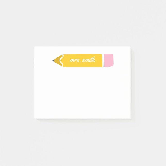 Personalized Teacher Post-it Notes (Front)