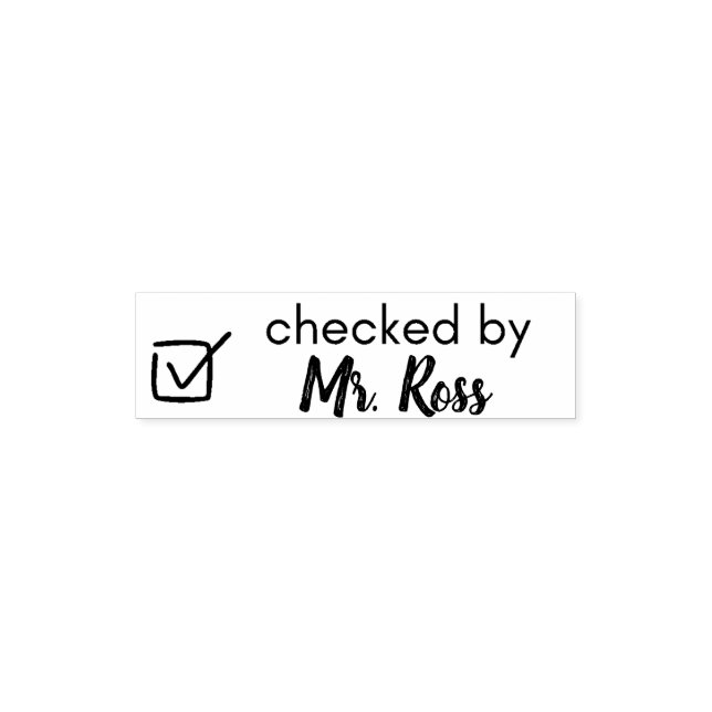 Personalized Teacher Self-inking Stamp (Design)