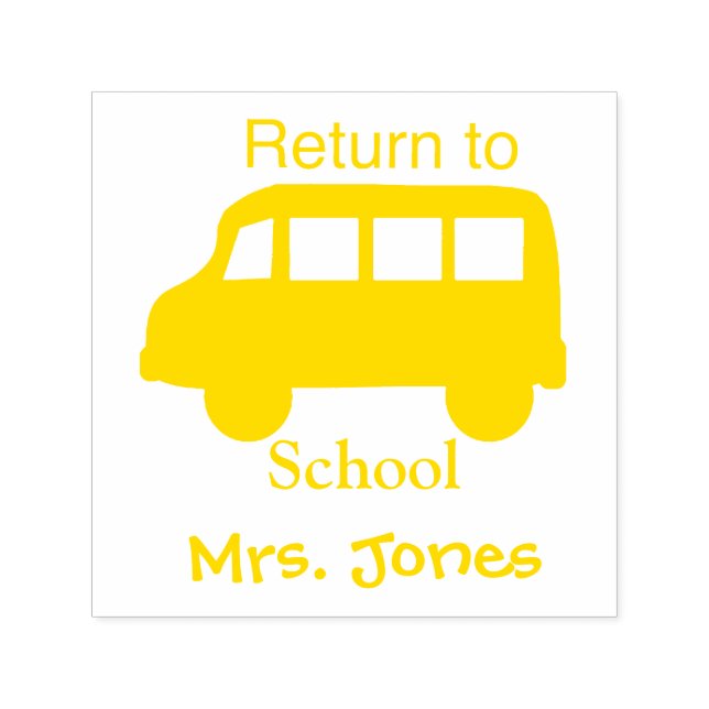 Personalized Teacher Stamp Return to School (Design)