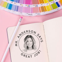 Personalized Teacher Stamp With Custom Photo Stamp