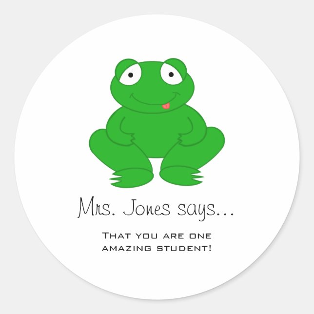 Personalized Teacher Stickers (Front)