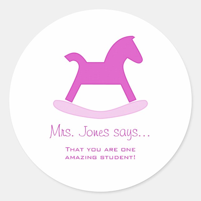 Personalized Teacher Stickers (Front)