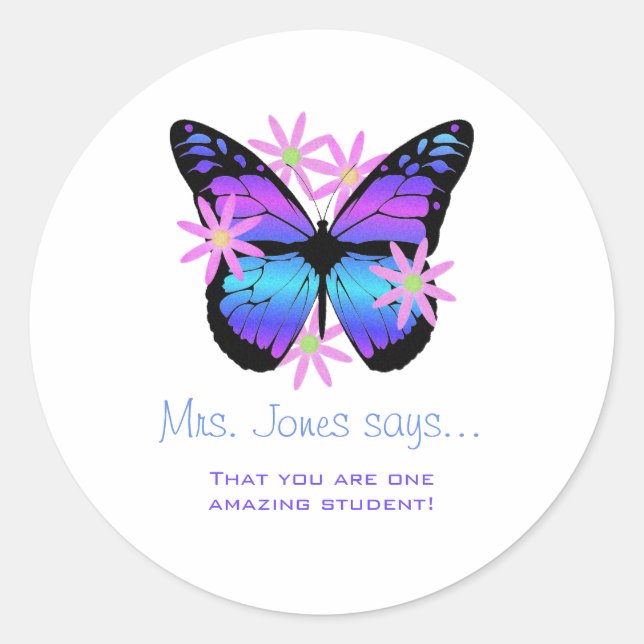 Personalized Teacher Stickers (Front)