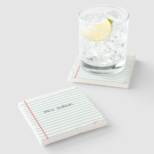 Personalized Teacher Stone Coaster