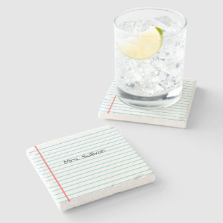 Personalized Teacher Stone Coaster