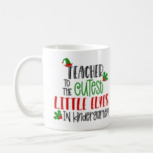 Personalized Teacher to the Cutest Elves Gift Coffee Mug