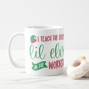 Personalized Teacher to the Cutest Elves Gift Coffee Mug