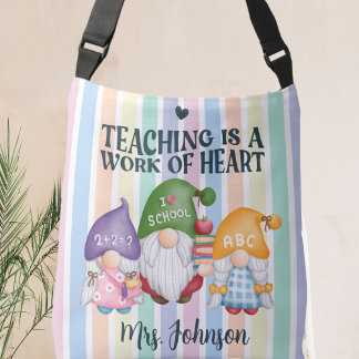 Personalized Teacher Tote and Shoulder Bag