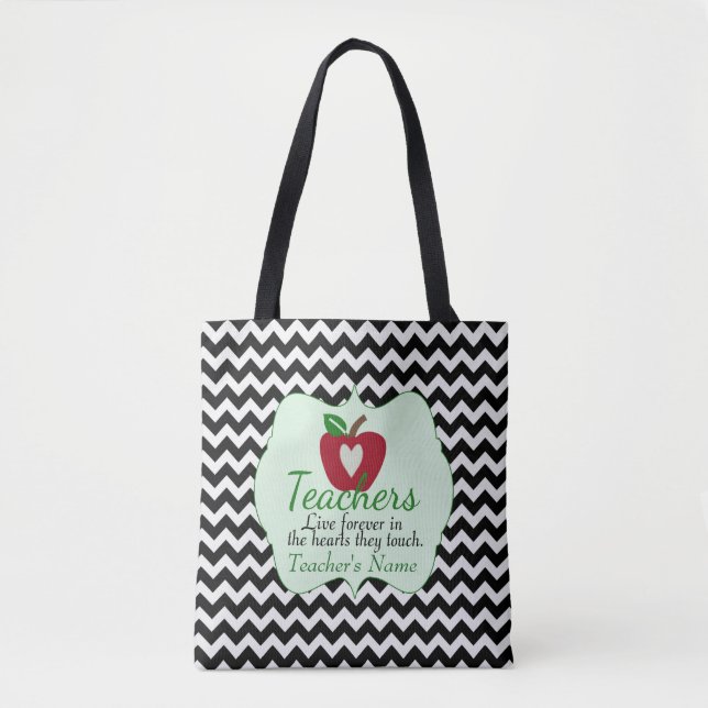 Personalized Teacher Tote Bag (Front)