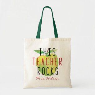 Personalized Teacher Tote Bag