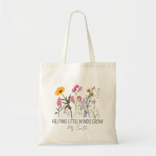 Personalized Teacher Tote Bag, Crayon Custom Tote,