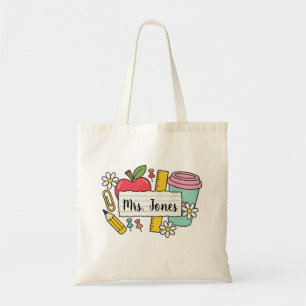 Personalized teacher Tote bag, Custom Teacher  Bag
