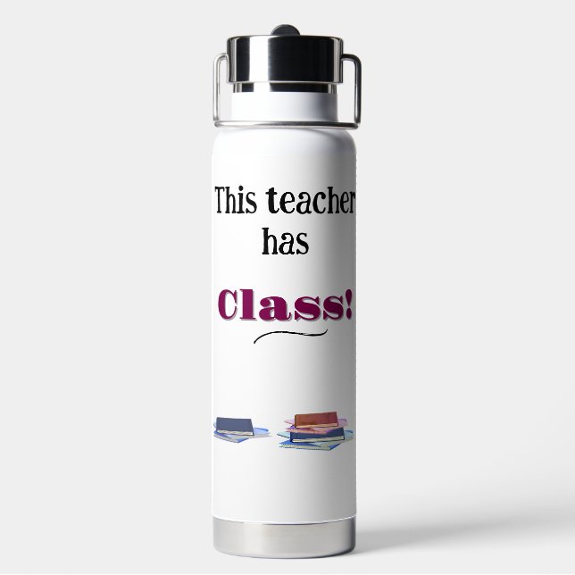 Personalized Teacher's Appreciation Water Bottle (Back)