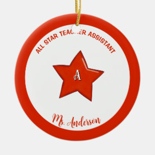 Personalized Teacher's Assistant Ornament