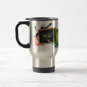 Personalized Teacher's Chalkboard Travel Mug