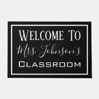 Personalized Teacher's Classroom Modern Door Mat