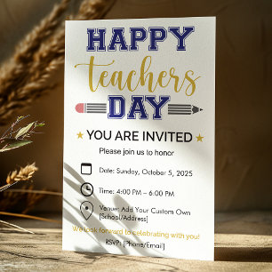 Personalized Teachers Day Invitation