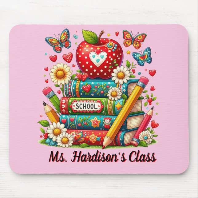 Personalized Teachers School  Mouse Pad (Front)