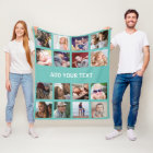 Personalized Teal 16 Photo Collage