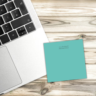Personalized Teal Green Notes