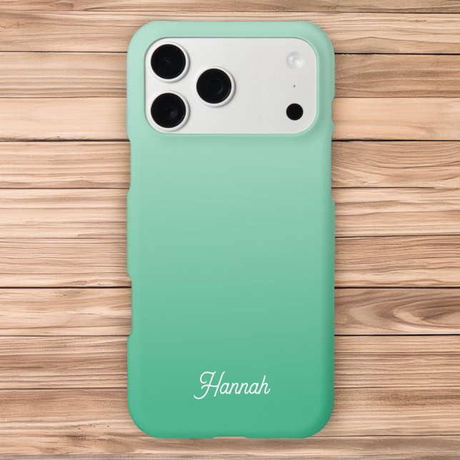 Personalized Teal Mint Gradient (Personalized Teal Mint Gradient Case-Mate iPhone Case)