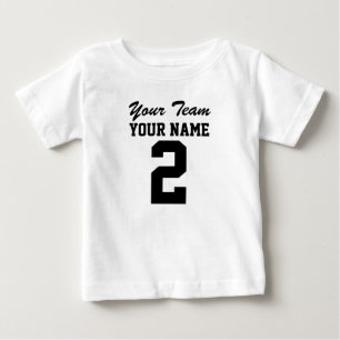 Personalized Team Athletic Baby Sports Jersey Tee