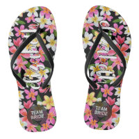 Personalized Team Bride Tropical Flowers
