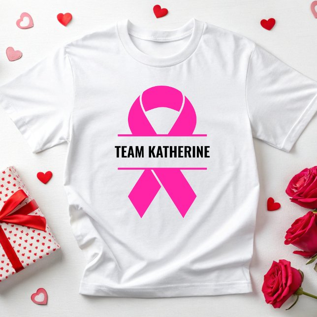 Personalized Team Cancer Breast Cancer Awareness T-Shirt (Creator Uploaded)