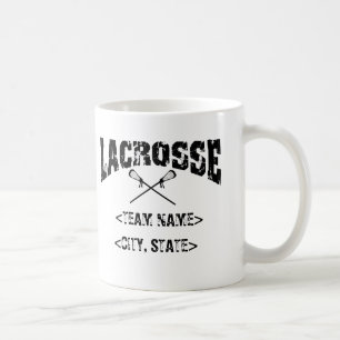 Personalized Team City State Lacrosse T-Shirts Coffee Mug