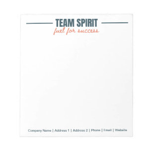 Personalized Team Inspirational Office Corporate Notepad