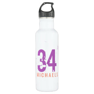 Personalized Team Jersey Number Custom Colours 710 Ml Water Bottle