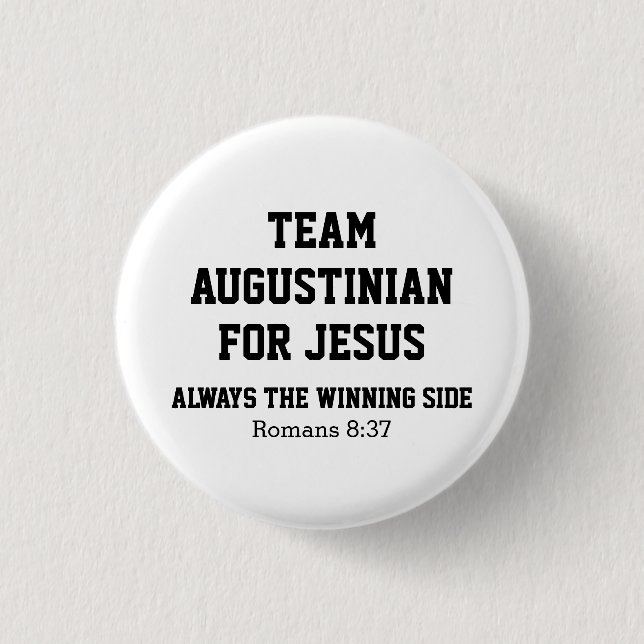 Personalized TEAM JESUS 1 Inch Round Button (Front)