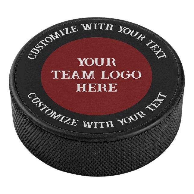 Personalized Team Logo  Hockey Puck (3/4)