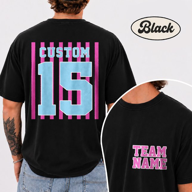 Personalized Team Name Number Jersey T-Shirt (Creator Uploaded)