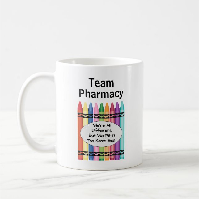 Personalized Team Pharmacy Coffee Mug (Left)