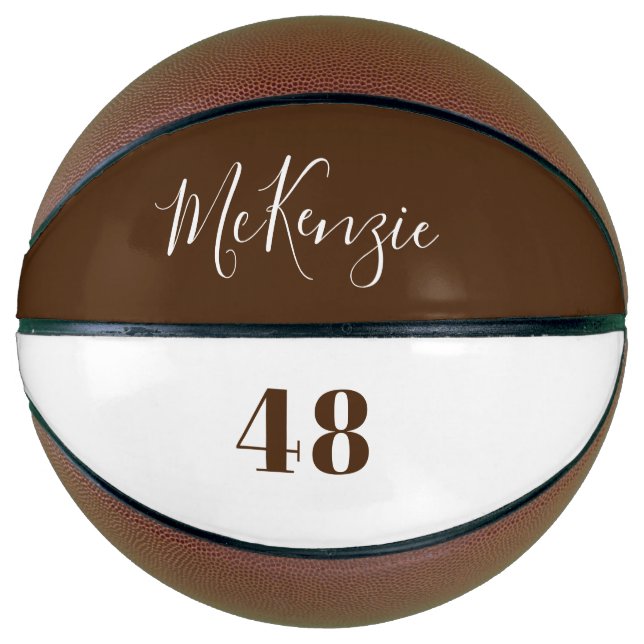 Personalized Team Player Name and Number  Basketball (Front)