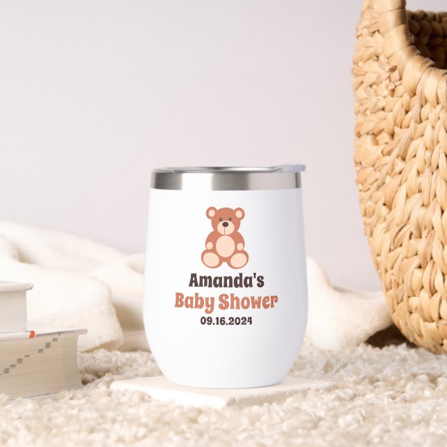 Personalized Teddy Bear Baby Shower Party Favours (Living Room)