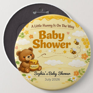 Personalized Teddy Bear Baby Shower Pin