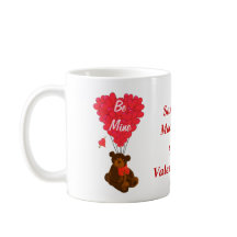 Personalized teddy bear Valentines day