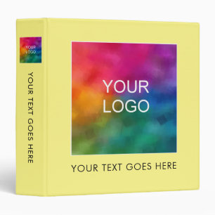 Personalized Template Business Company Logo Binder
