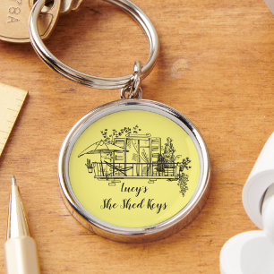 Personalized Template For Her Cute Keychain