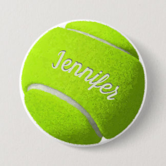 Personalized Tennis Ball   3 Inch Round Button