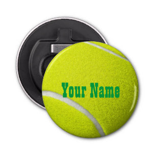 Personalized Tennis Ball Bottle Opener