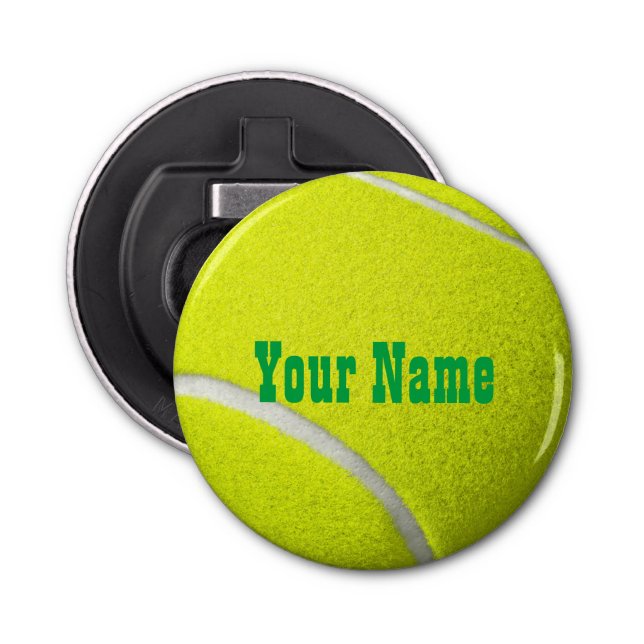 Personalized Tennis Ball Bottle Opener (Front)