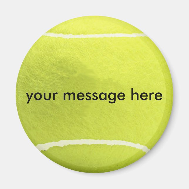 Personalized Tennis Ball Magnet (Front)