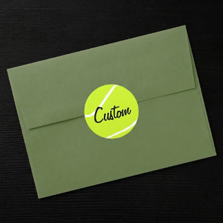 Personalized Tennis Ball Stickers