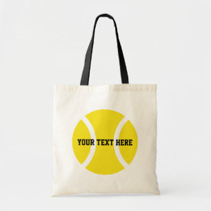 Personalized tennis ball tote bags
