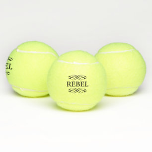 Personalized tennis balls with cool tattoo design