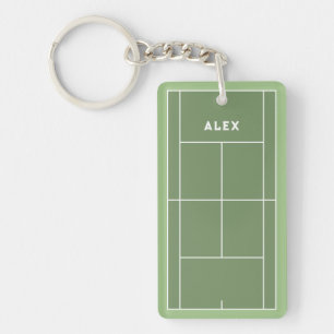 Personalized Tennis Gift Keychain