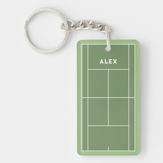 Personalized Tennis Gift Keychain (Front)